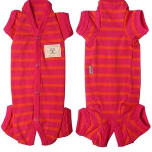 Tony Hoby Male/Female Pink & Orange Pet Pajamas
